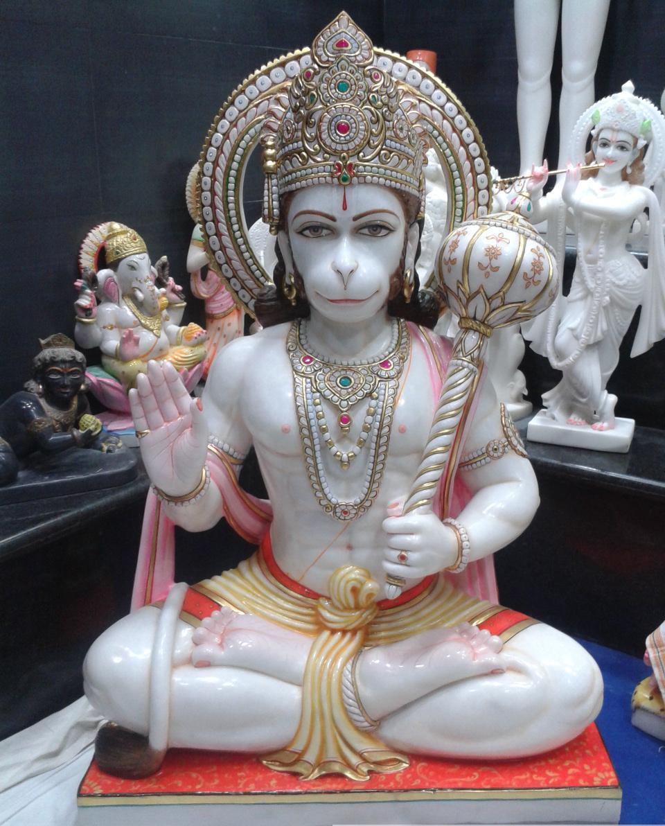 Marble Hanuman Statue